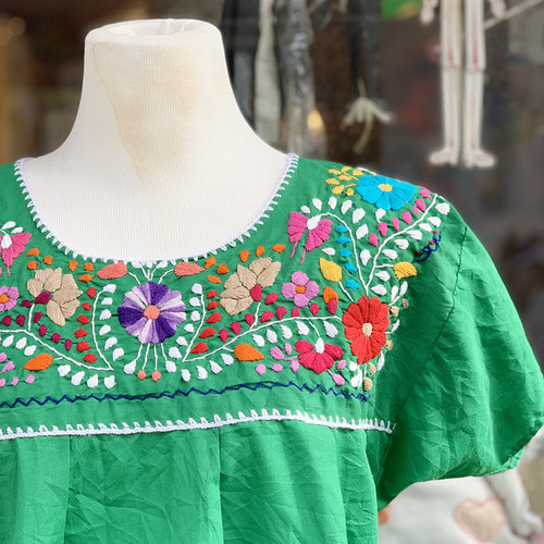 Mexican Hand Embroidery Blouse