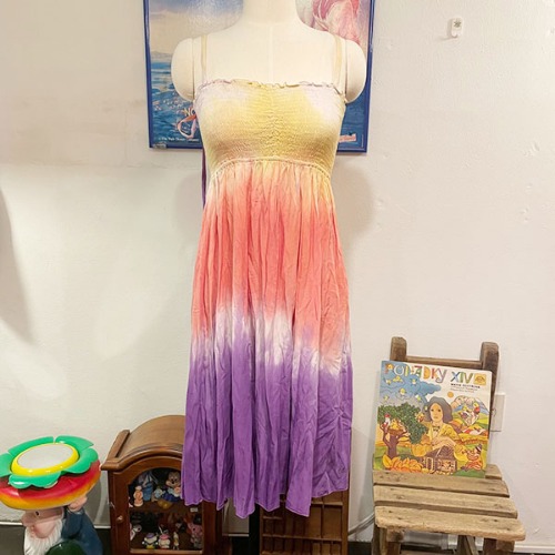 Vintage Tie-Dye Dress