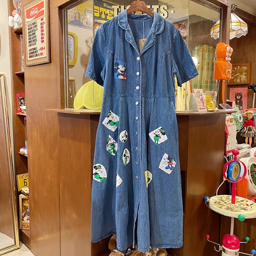 Vintage Mickey Mouse Patchwork Dress