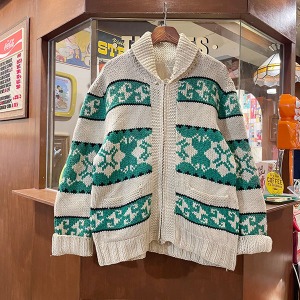 Vintage Cowichan Sweater Cardigan