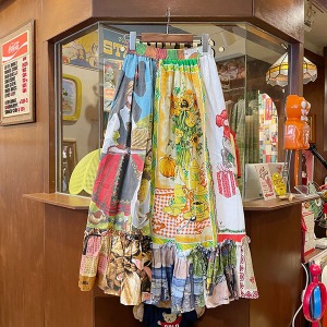 Vintage Fabric Handmade Skirt