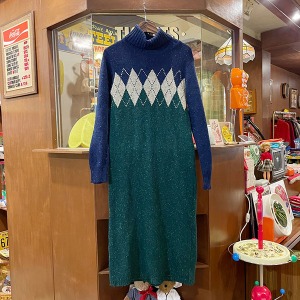 Vintage Knit Sweater Dress