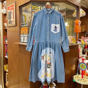 Vintage Disney Patchwork Denim Dress
