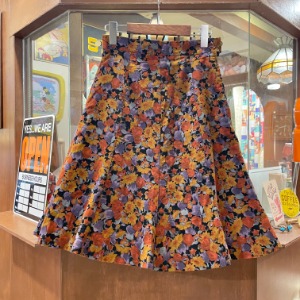Vintage Flower Flare Skirt