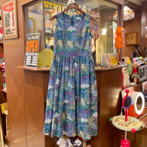 Vintage Sleeveless Flower Dress