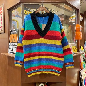 Vintage Rainbow Sweater