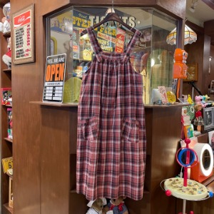 Vintage Sleeveless Check Dress