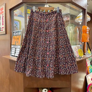 Vintage Flower Flare Skirt