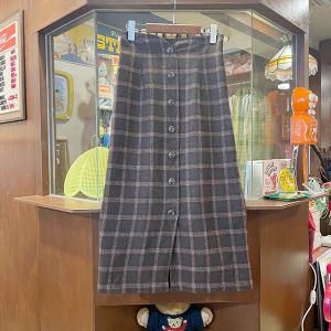 Vintage Check High waist skirt