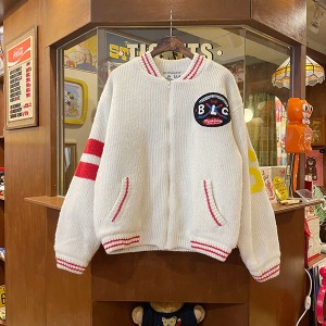 Vintage Sweater Baseball Jacket