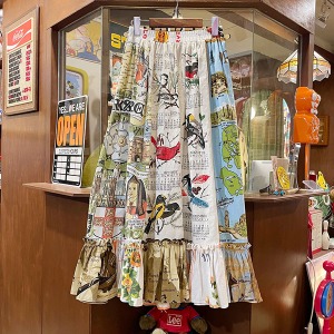 Vintage Fabric Handmade Skirt